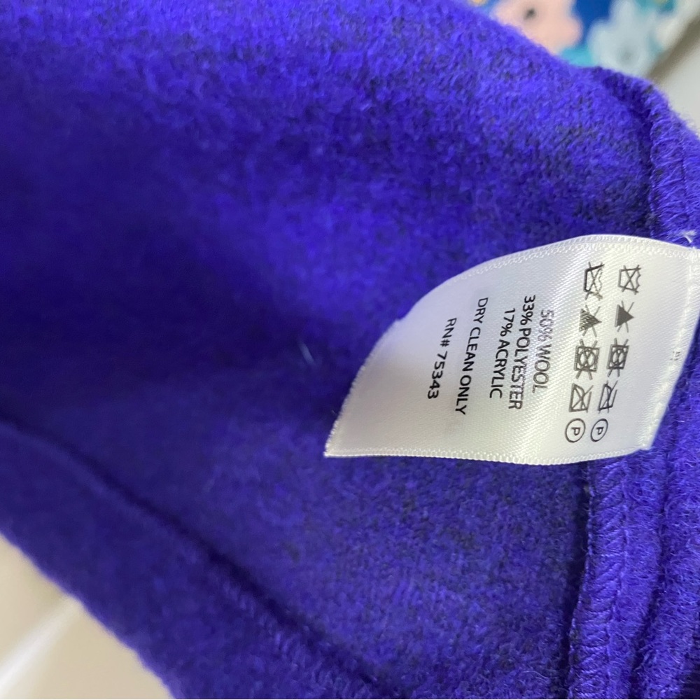 Max Studio Colorblock Open Front Coat Size M - image 6